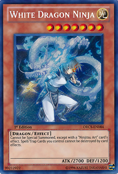 White Dragon Ninja [ORCS-EN084] Secret Rare | Devastation Store