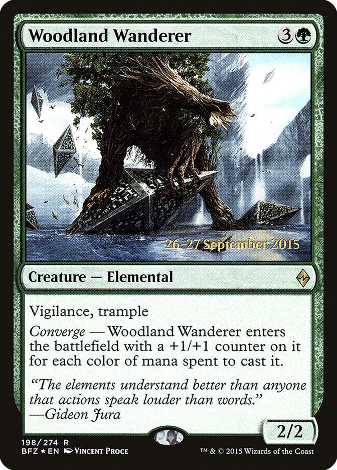 Woodland Wanderer  [Battle for Zendikar Prerelease Promos] - Devastation Store | Devastation Store