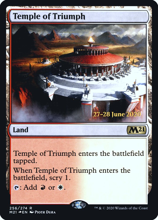 Temple of Triumph  [Core Set 2021 Prerelease Promos] | Devastation Store