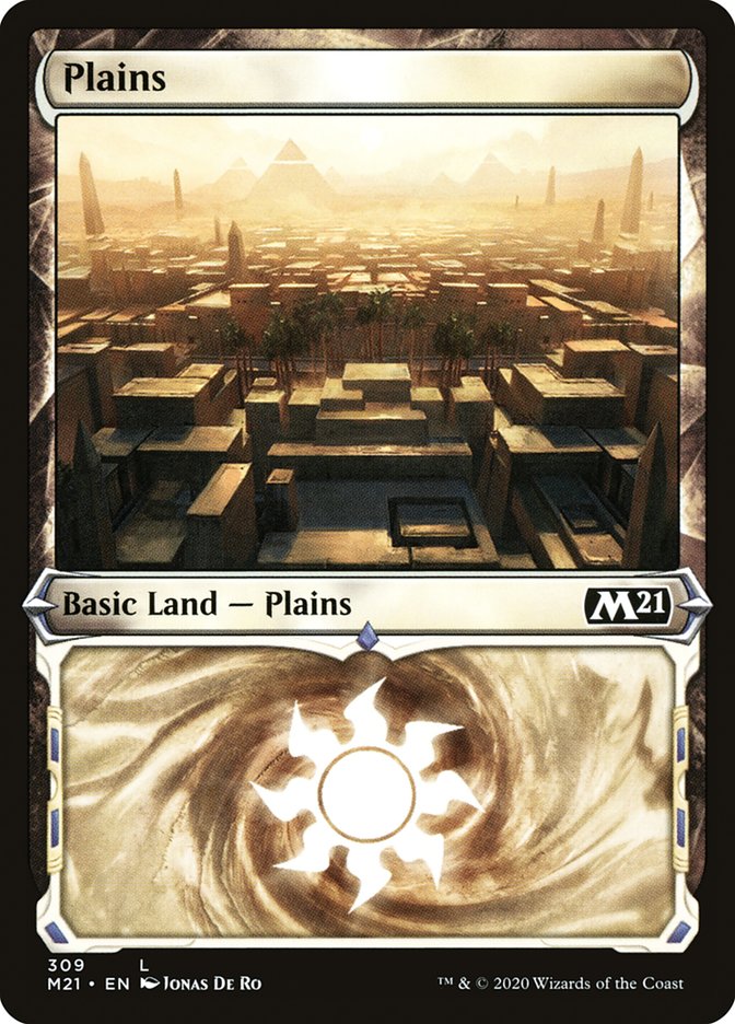 Plains (309) (Showcase) [Core Set 2021] | Devastation Store