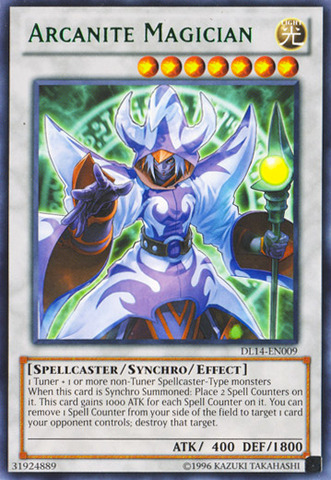 Arcanite Magician (Green) [DL14-EN009] Rare | Devastation Store