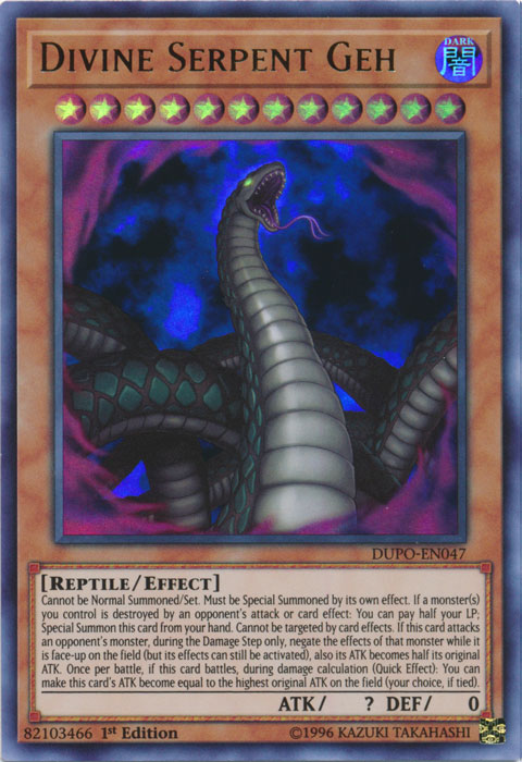 Divine Serpent Geh [DUPO-EN047] Ultra Rare | Devastation Store