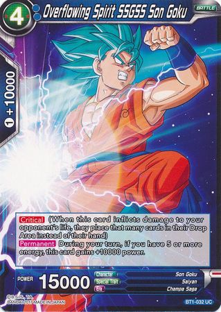 Overflowing Spirit SSGSS Son Goku [BT1-032] | Devastation Store