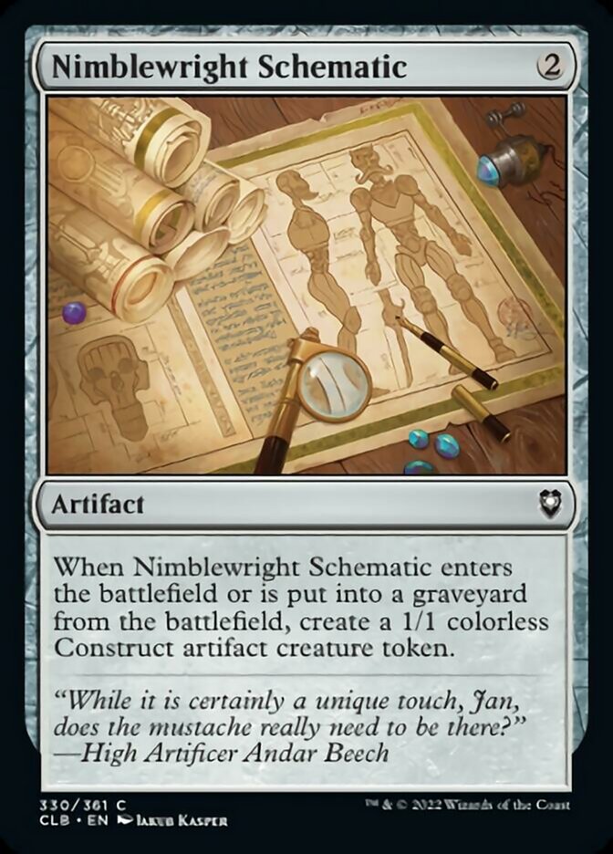 Nimblewright Schematic [Commander Legends: Battle for Baldur's Gate] | Devastation Store