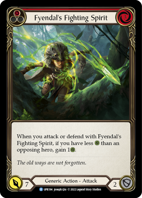 Fyendal's Fighting Spirit (Red) [UPR194] (Uprising)  Rainbow Foil | Devastation Store