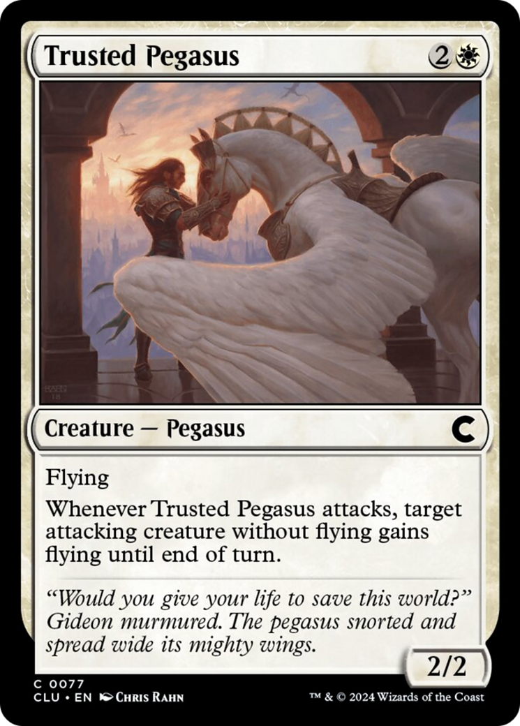 Trusted Pegasus [Ravnica: Clue Edition] | Devastation Store