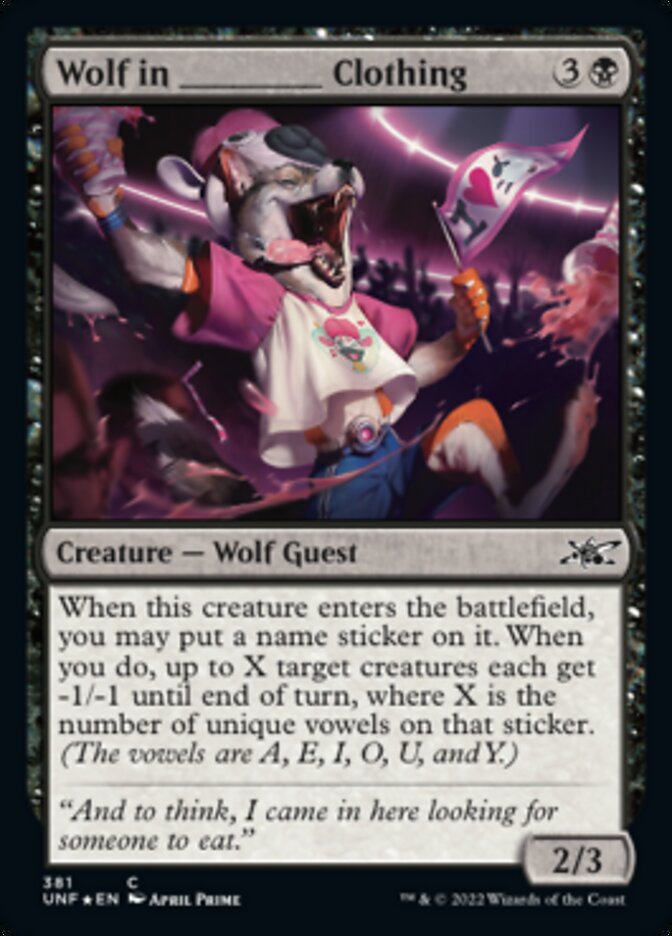 Wolf in _____ Clothing (Galaxy Foil) [Unfinity] | Devastation Store