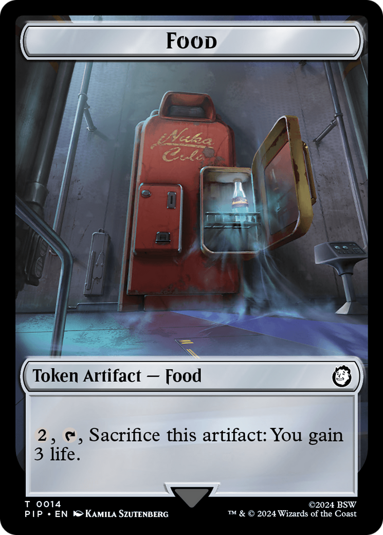 Food (0014) // Soldier (0004) Double-Sided Token [Fallout Tokens] | Devastation Store
