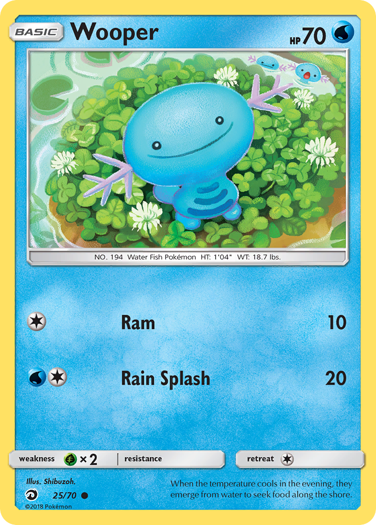 Wooper (25/70) [Sun & Moon: Dragon Majesty] | Devastation Store