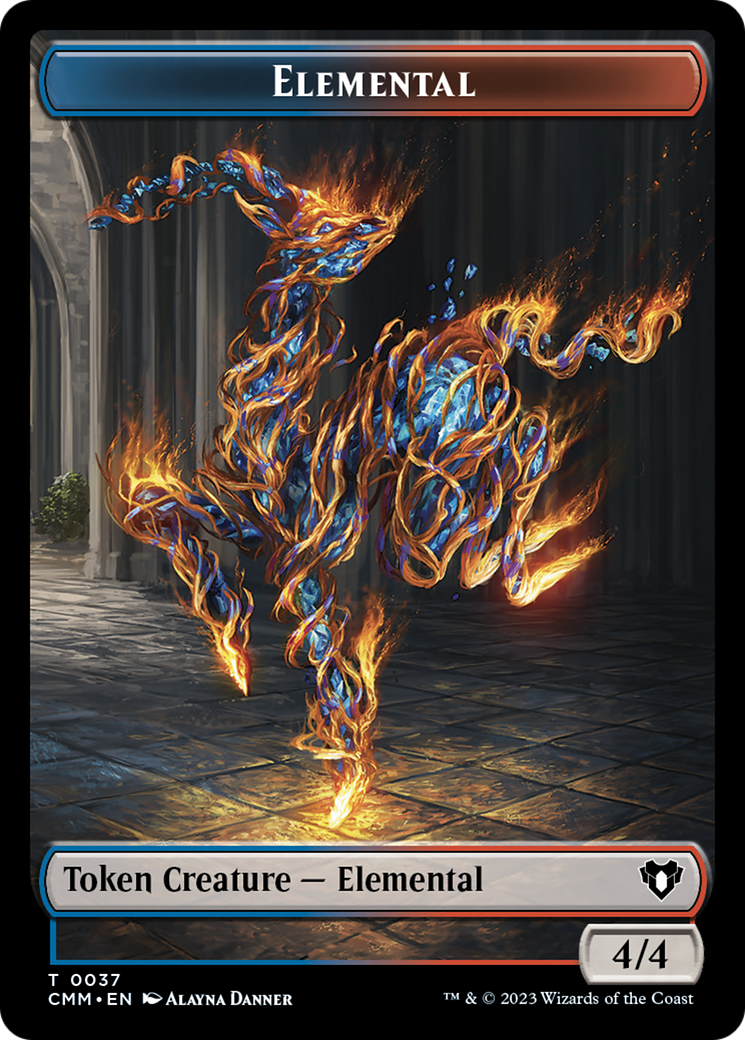 Elemental Token (37) [Commander Masters Tokens] | Devastation Store