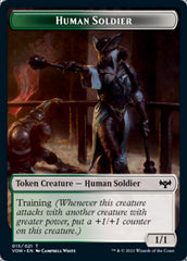 Insect // Human Soldier Double-sided Token [Innistrad: Crimson Vow Tokens] | Devastation Store