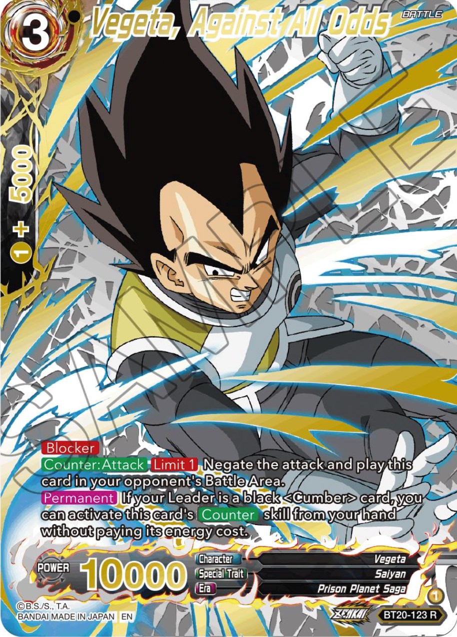 Vegeta, Against All Odds (Gold-Stamped) (BT20-123) [Power Absorbed] | Devastation Store