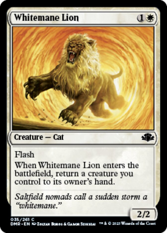 Whitemane Lion [Dominaria Remastered] | Devastation Store
