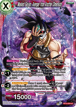 Masked Saiyan, Avenger from Another Dimension (Uncommon) [BT13-003] | Devastation Store