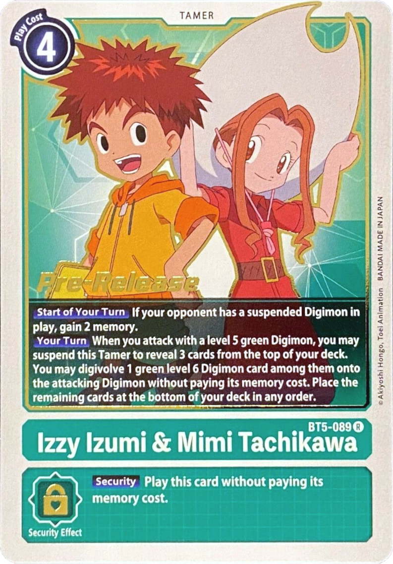 Izzy Izumi & Mimi Tachikawa [BT5-089] [Battle of Omni Pre-Release Promos] | Devastation Store
