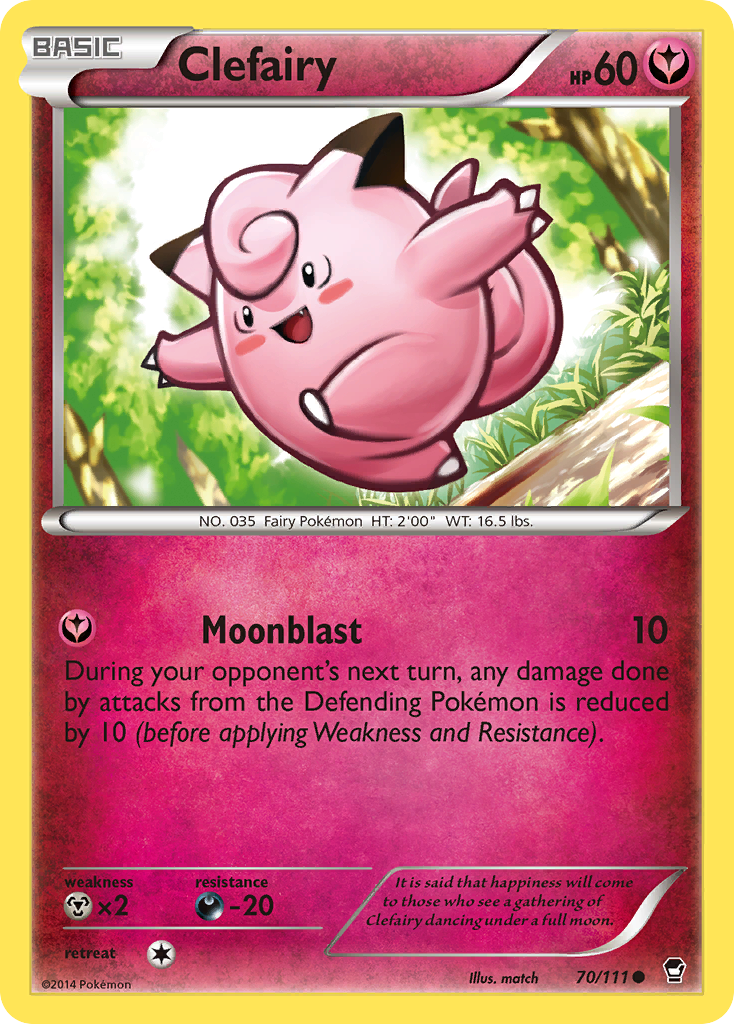 Clefairy (70/111) [XY: Furious Fists] | Devastation Store