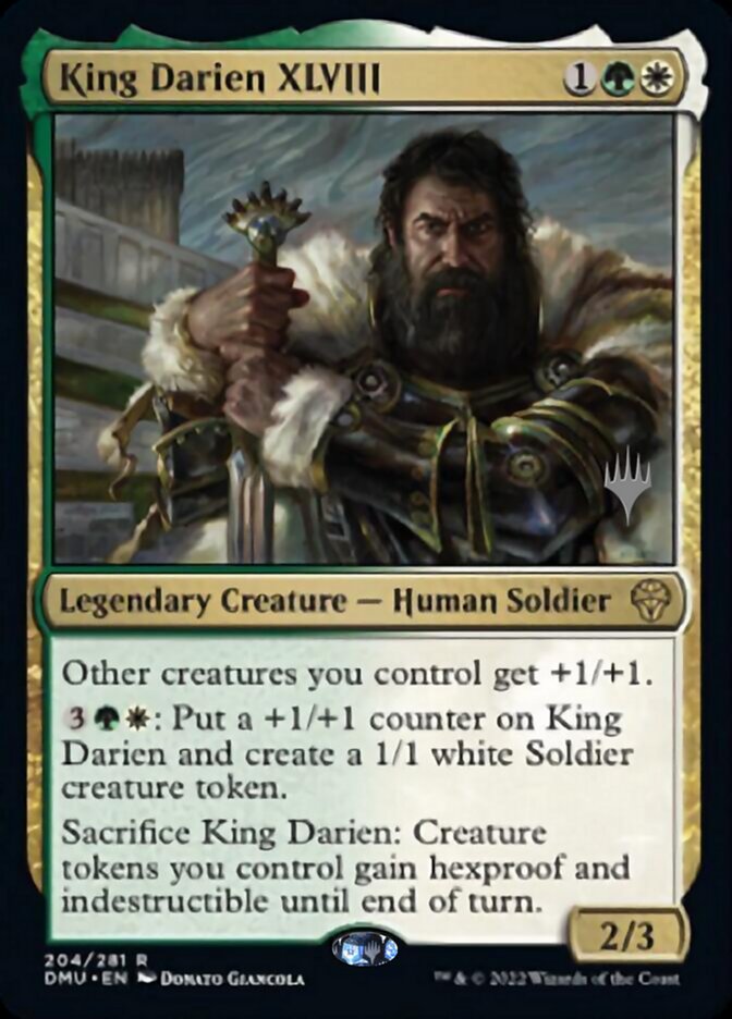 King Darien XLVIII (Promo Pack) [Dominaria United Promos] | Devastation Store