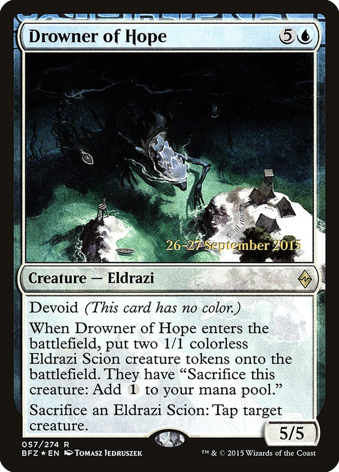 Drowner of Hope  [Battle for Zendikar Prerelease Promos] - Devastation Store | Devastation Store