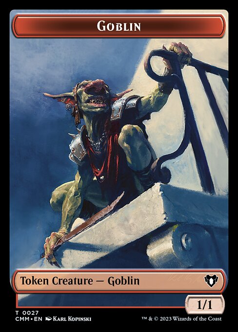 Spirit (0039) // Goblin Double-Sided Token [Commander Masters Tokens] | Devastation Store