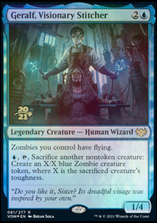 Geralf, Visionary Stitcher [Innistrad: Crimson Vow Prerelease Promos] | Devastation Store