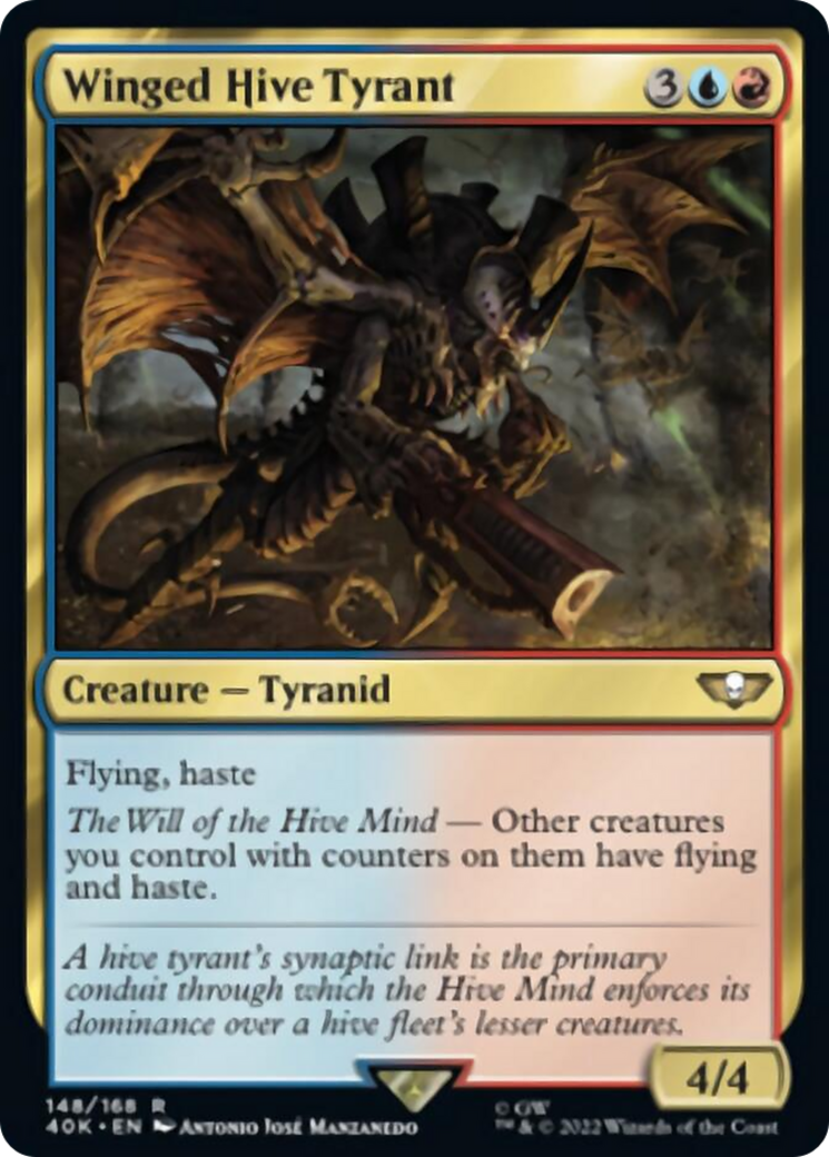 Winged Hive Tyrant (Surge Foil) [Universes Beyond: Warhammer 40,000] | Devastation Store
