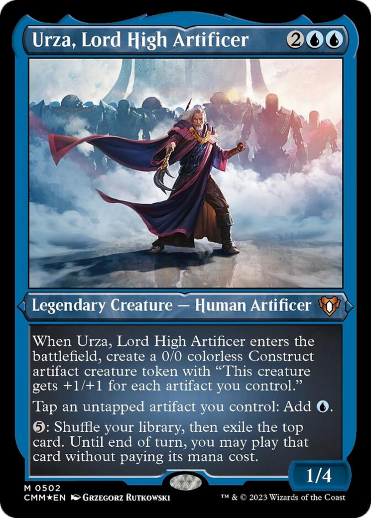 Urza, Lord High Artificer (Foil Etched) [Commander Masters] | Devastation Store