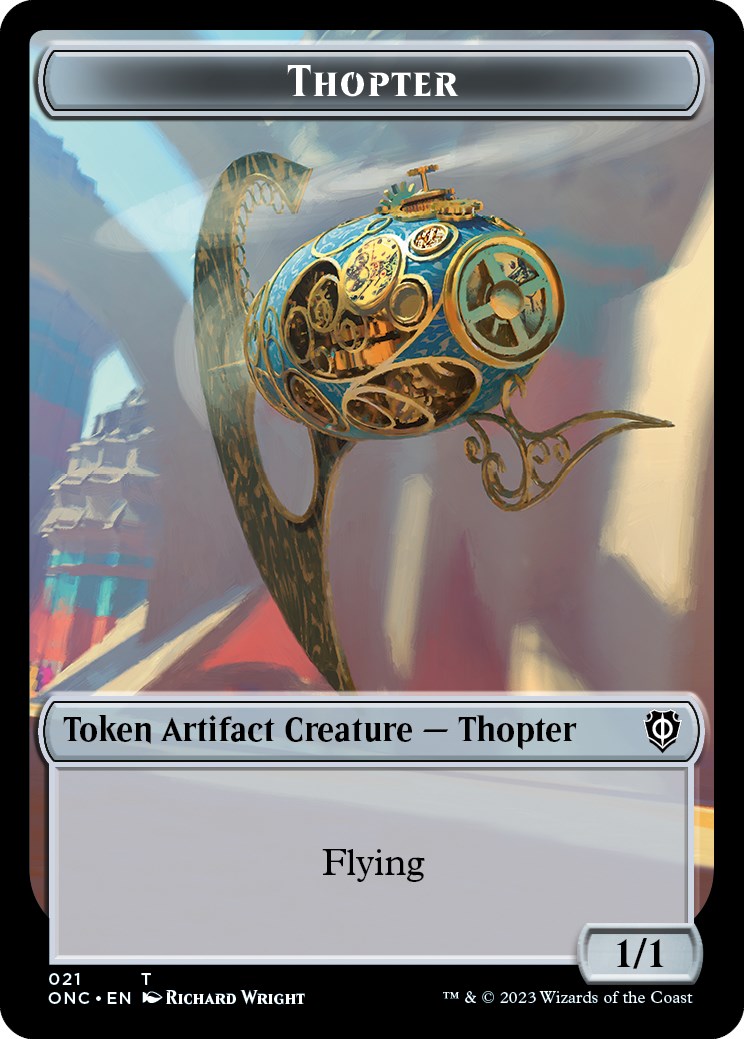 Myr // Thopter Double-Sided Token [Phyrexia: All Will Be One Commander Tokens] | Devastation Store