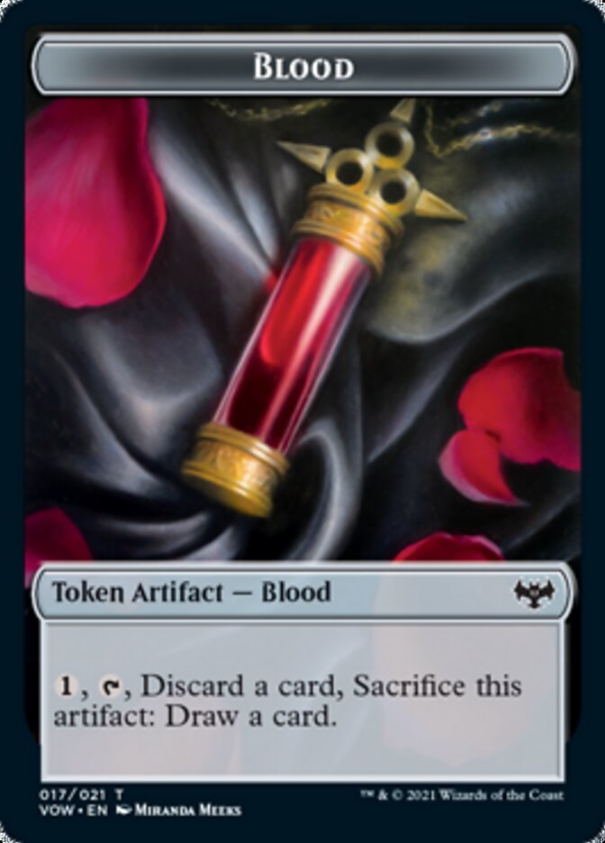 Blood // Wolf (014) Double-sided Token [Innistrad: Crimson Vow Tokens] | Devastation Store
