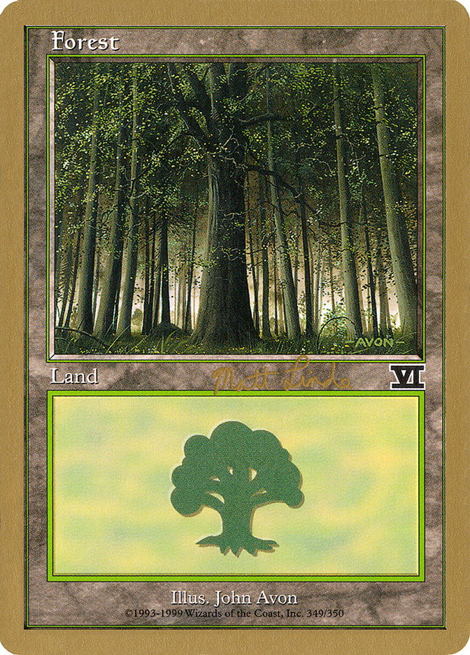 Forest (ml349) (Matt Linde) [World Championship Decks 1999] | Devastation Store