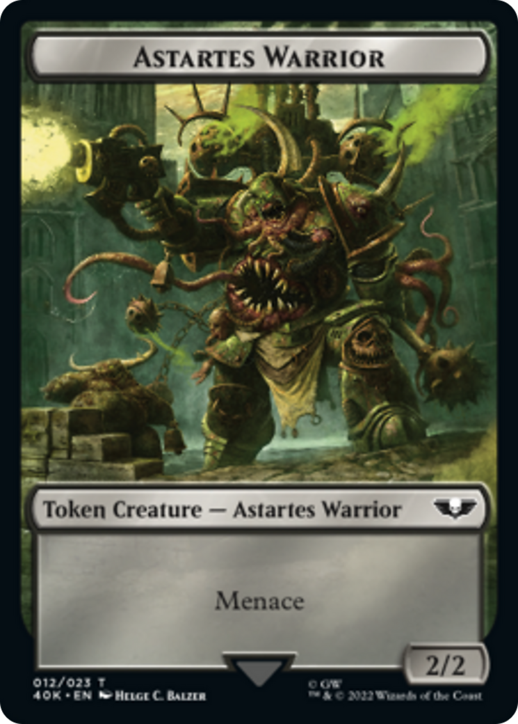 Astartes Warrior // Plaguebearer of Nurgle [Universes Beyond: Warhammer 40,000 Tokens] | Devastation Store