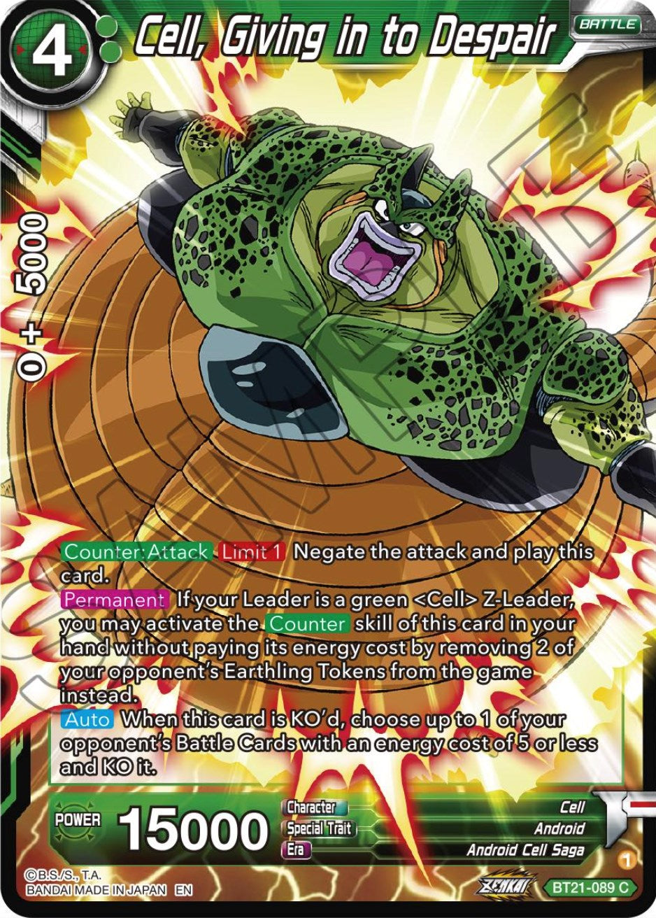 Cell, Giving in to Despair (BT21-089) [Wild Resurgence] | Devastation Store