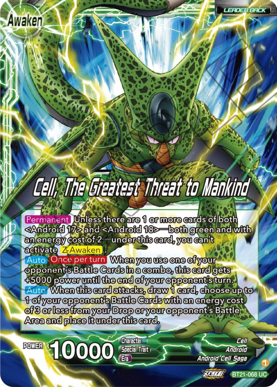 Cell // Cell, The Greatest Threat to Mankind (BT21-068) [Wild Resurgence] | Devastation Store