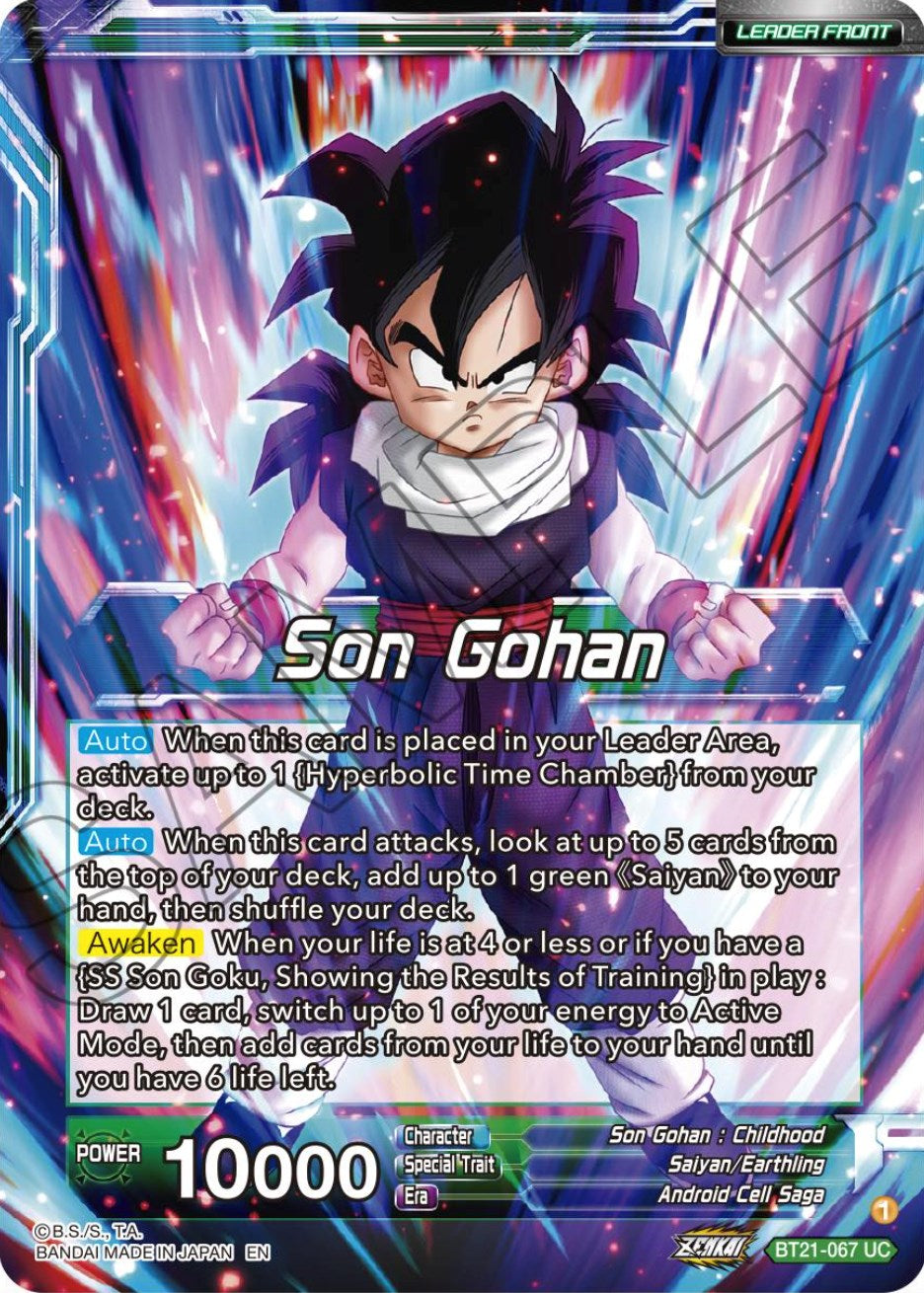 Son Gohan // SS Son Gohan, The Results of Fatherly Training (BT21-067) [Wild Resurgence] | Devastation Store