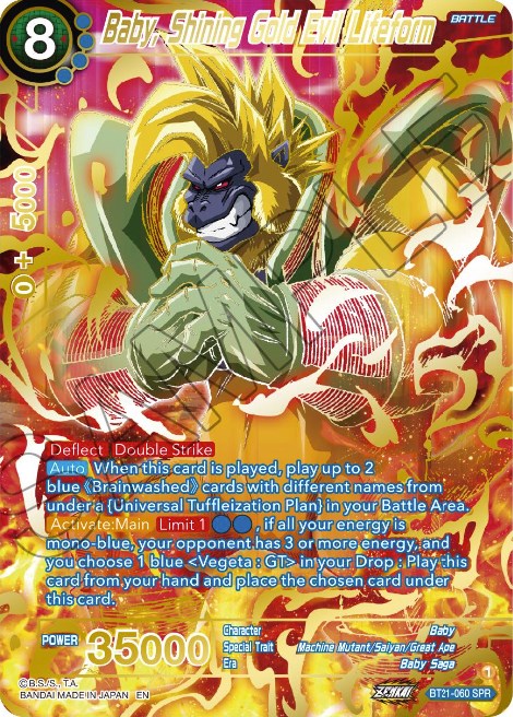 Baby, Shining Gold Evil Lifeform (SPR) (BT21-060) [Wild Resurgence] | Devastation Store
