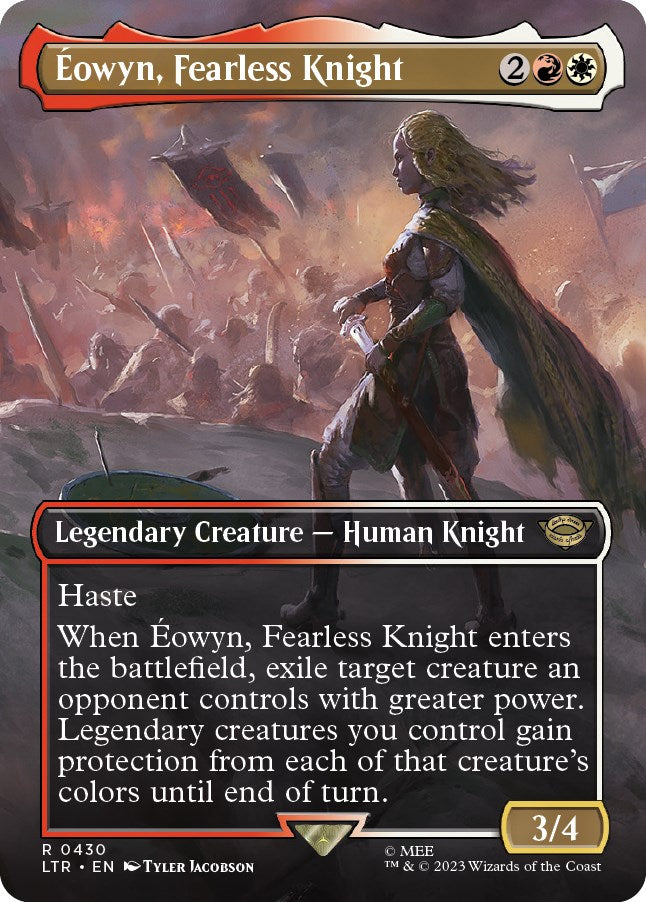 Eowyn, Fearless Knight (Borderless Alternate Art) [The Lord of the Rings: Tales of Middle-Earth] | Devastation Store