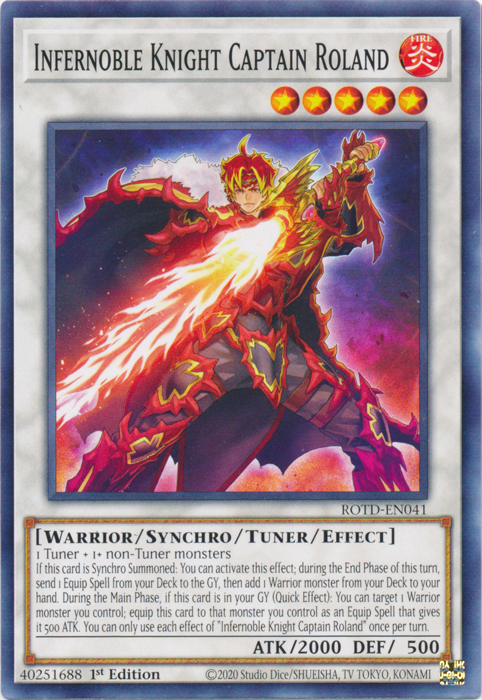 Infernoble Knight Captain Roland [ROTD-EN041] Common | Devastation Store