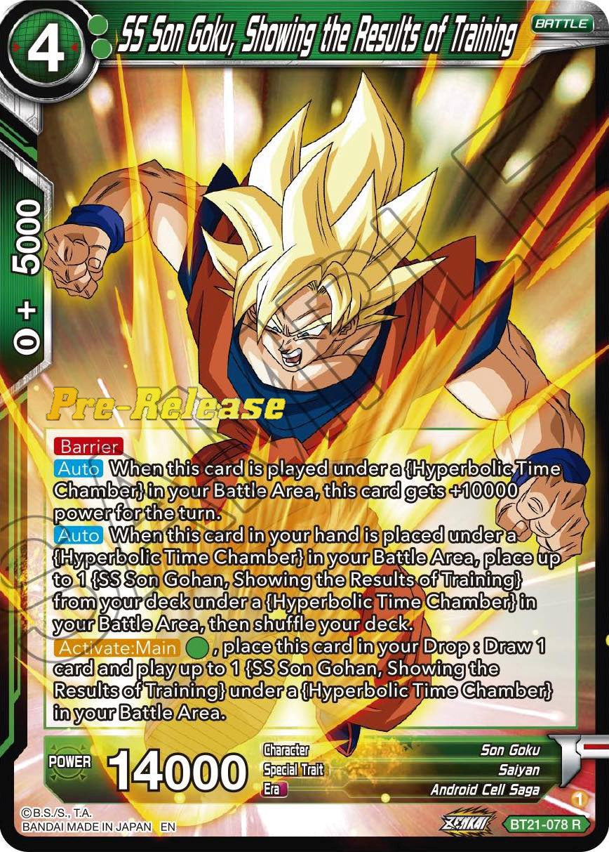 SS Son Goku, Showing the Results of Training (BT21-078) [Wild Resurgence Pre-Release Cards] | Devastation Store