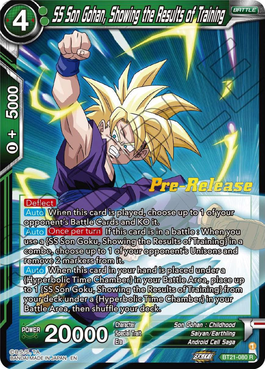 SS Son Gohan, Showing the Results of Training (BT21-080) [Wild Resurgence Pre-Release Cards] | Devastation Store