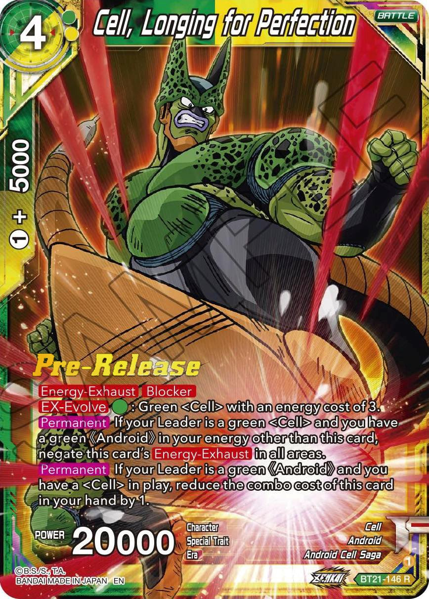 Cell, Longing for Perfection (BT21-146) [Wild Resurgence Pre-Release Cards] | Devastation Store