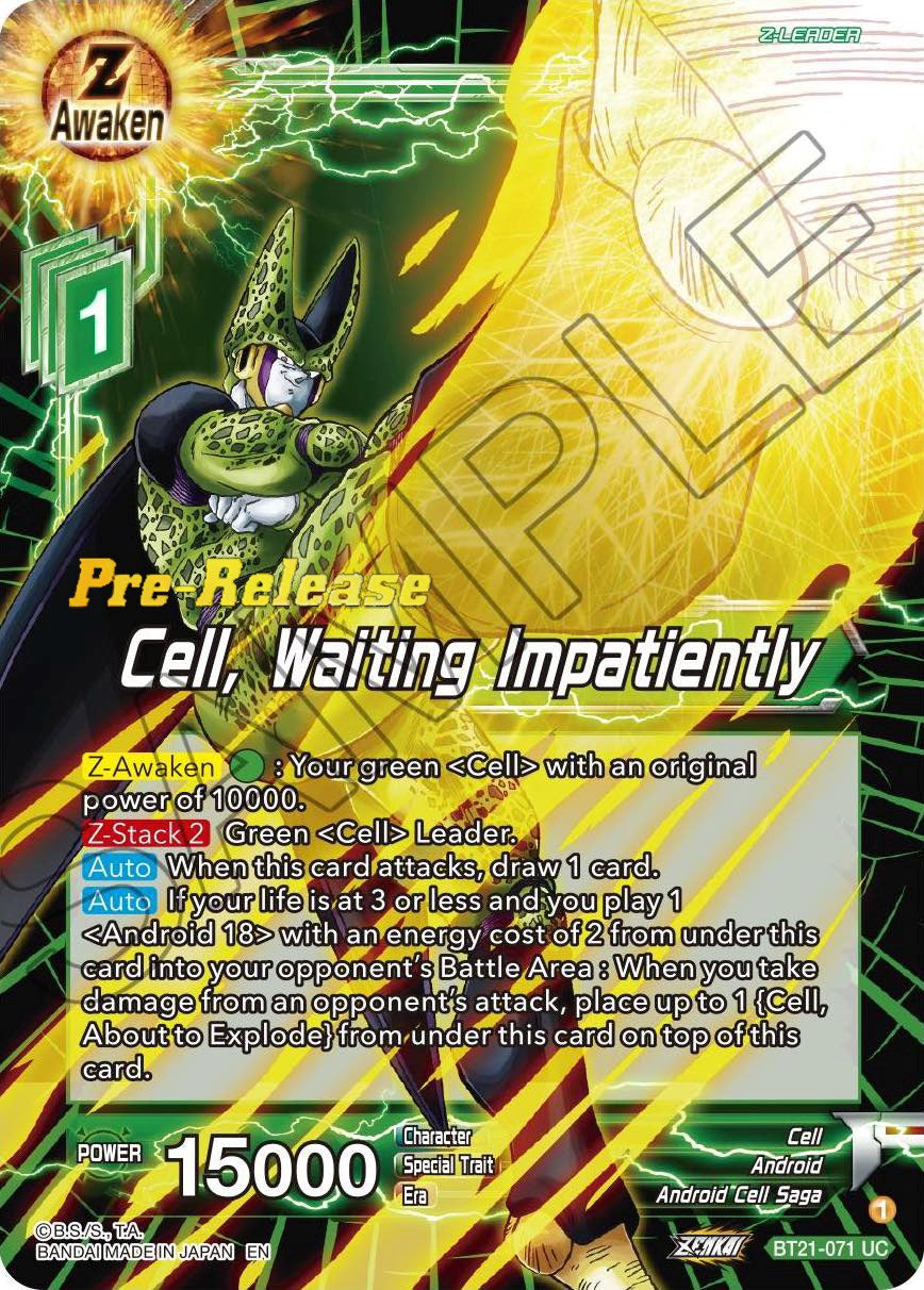 Cell, Waiting Impatiently (BT21-071) [Wild Resurgence Pre-Release Cards] | Devastation Store