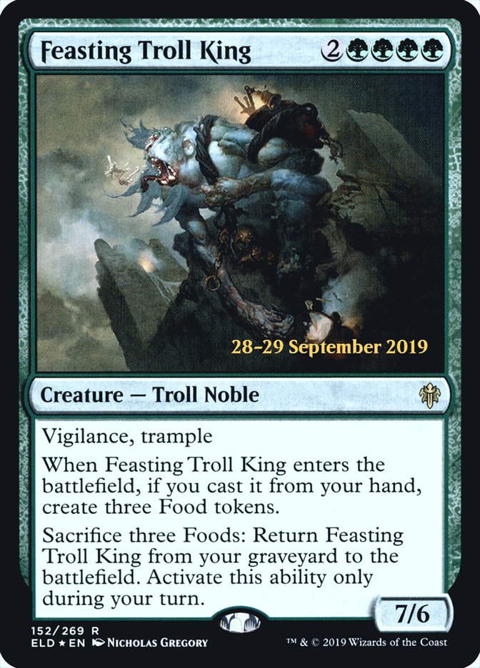 Feasting Troll King  [Throne of Eldraine Prerelease Promos] | Devastation Store