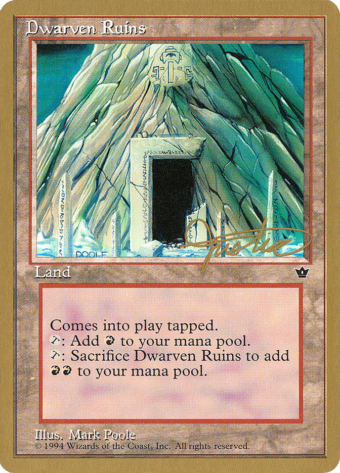 Dwarven Ruins (Mark Justice) [Pro Tour Collector Set] | Devastation Store