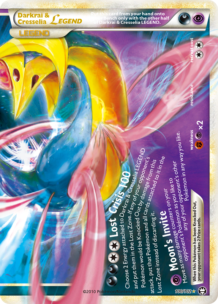 Darkrai & Cresselia LEGEND (100/102) [HeartGold & SoulSilver: Triumphant] | Devastation Store