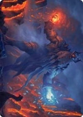 Aegar, the Freezing Flame Art Card [Kaldheim: Art Series] | Devastation Store