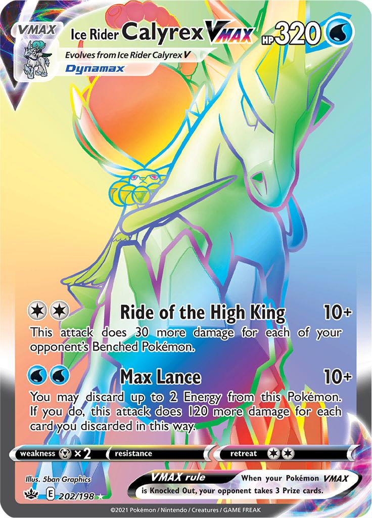 Ice Rider Calyrex VMAX (202/198) [Sword & Shield: Chilling Reign] | Devastation Store