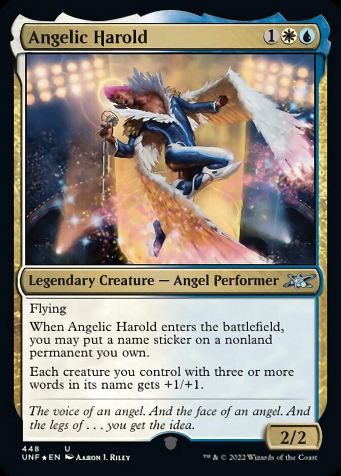 Angelic Harold (Galaxy Foil) [Unfinity] | Devastation Store
