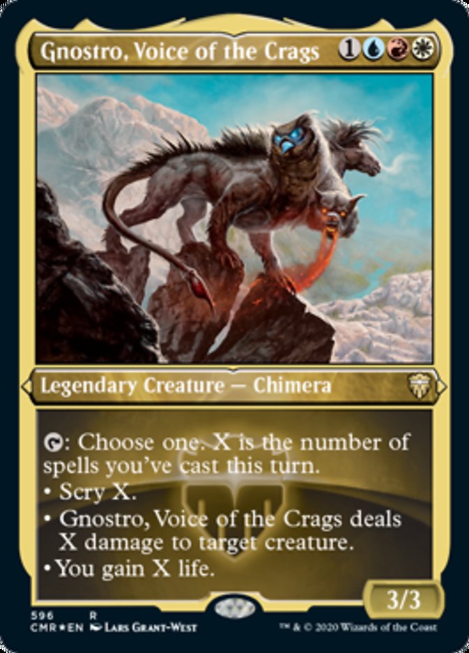 Gnostro, Voice of the Crags (Etched) [Commander Legends] | Devastation Store