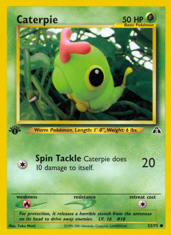 Caterpie (53/75) [Neo Discovery 1st Edition] | Devastation Store
