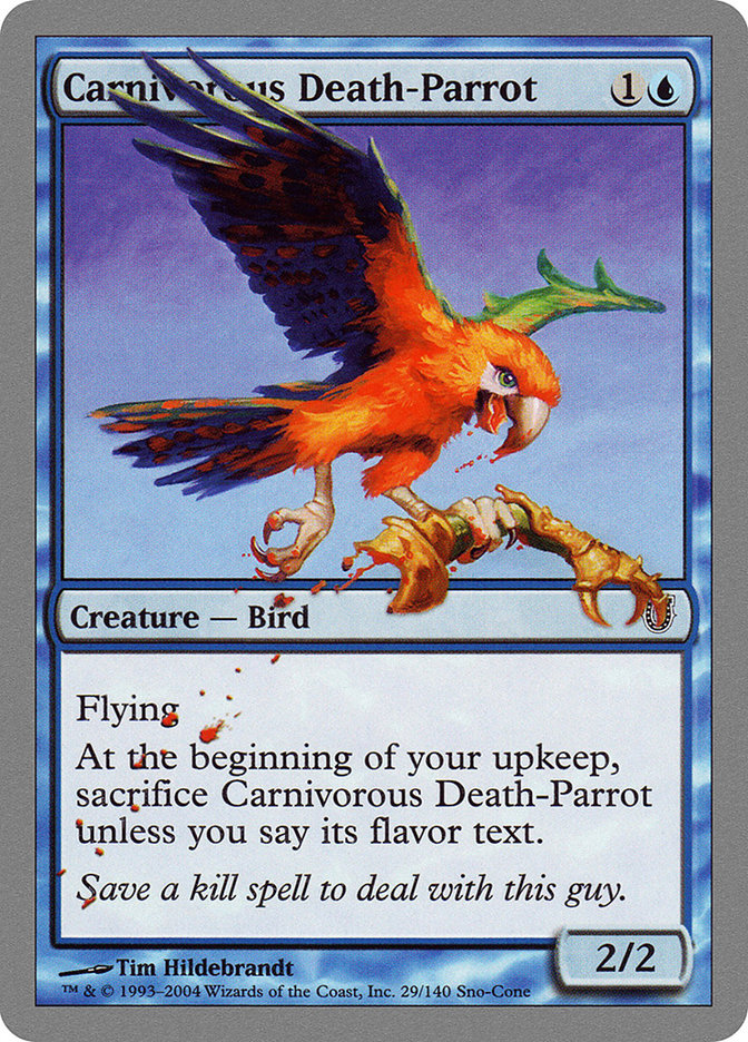 Carnivorous Death-Parrot [Unhinged] | Devastation Store