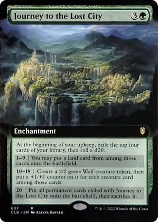 Journey to the Lost City (Extended Art) [Commander Legends: Battle for Baldur's Gate] | Devastation Store